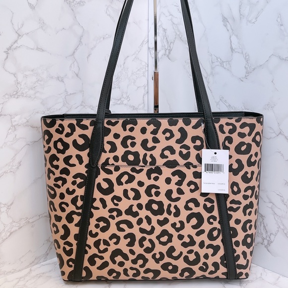 Kate Spade Darcy Leopard Large Tote - Picture 6 of 8